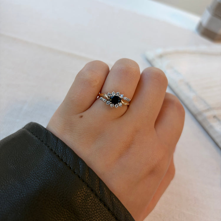 Sapphire & Diamond Ring