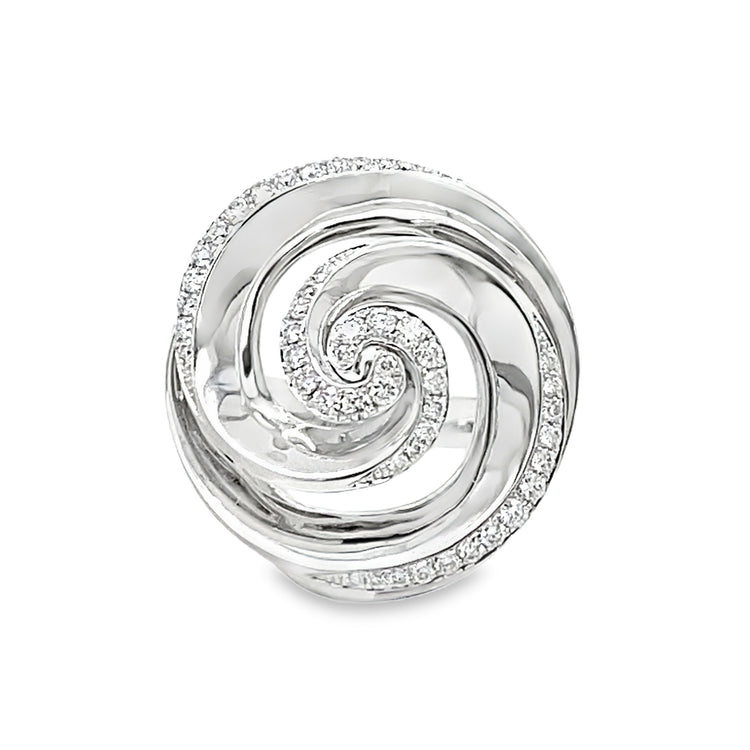 Diamond Swirl Ring