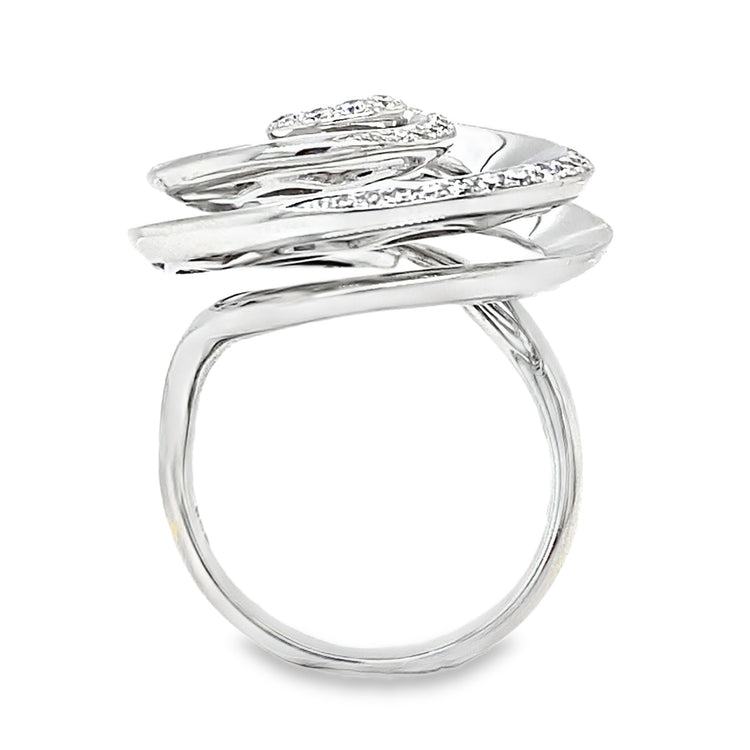 Diamond Swirl Ring