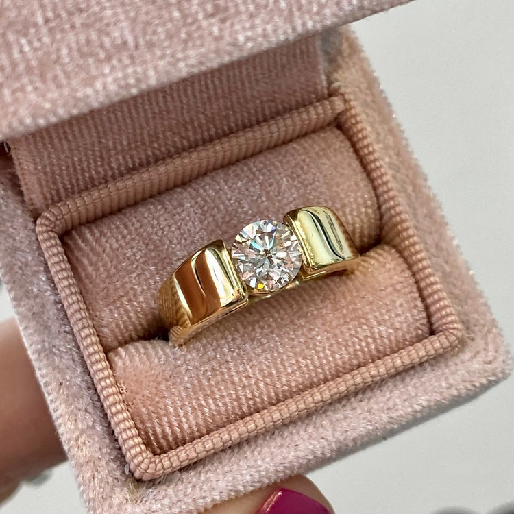 Channel Set Diamond Solitaire