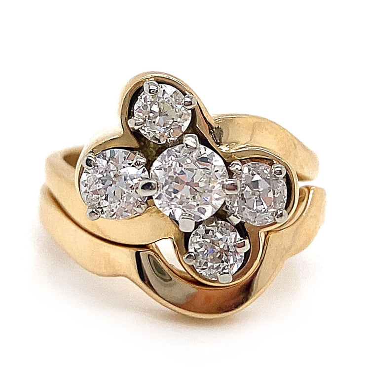 Vintage Diamond Wedding Set