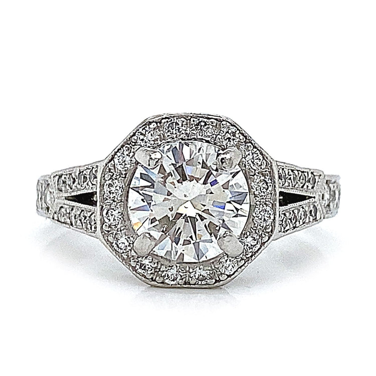 Split Shank Diamond Ring