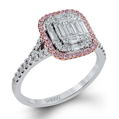 Double Halo Diamond Ring