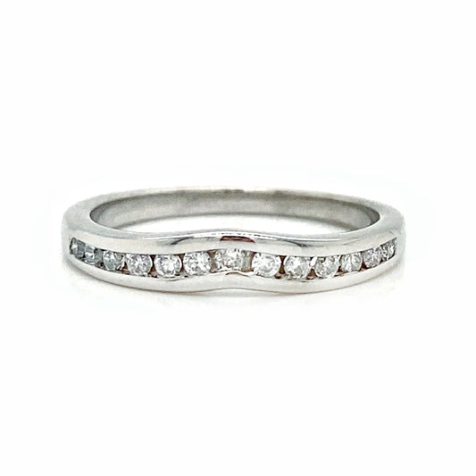 Channel Diamond Wedding Band