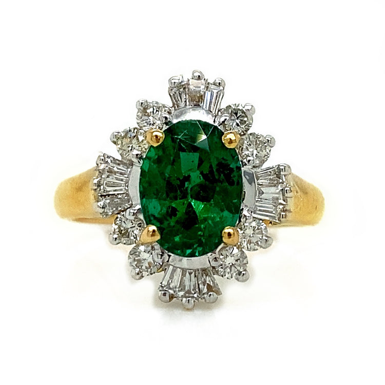 Emerald & Diamond Ring