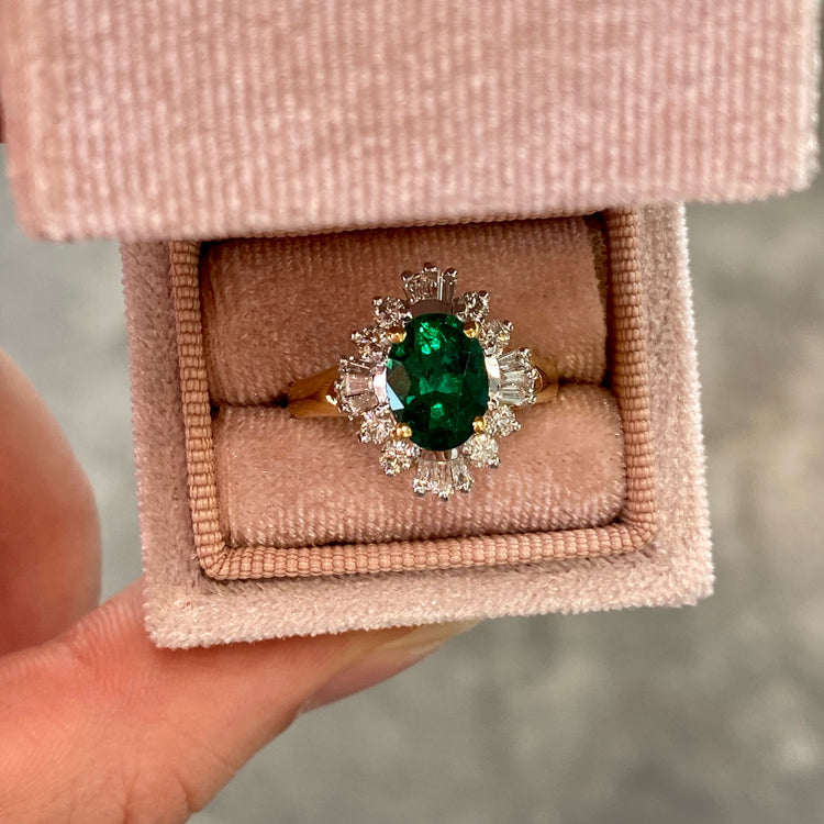 Emerald & Diamond Ring