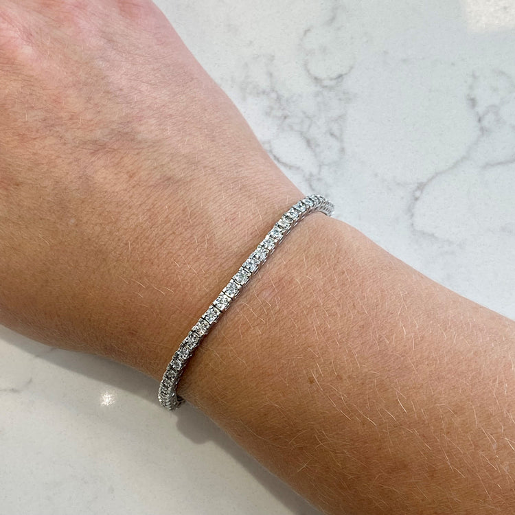 Diamond Illusion Tennis Bracelet