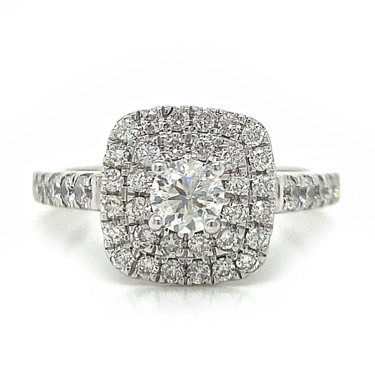 Double Halo Diamond Ring