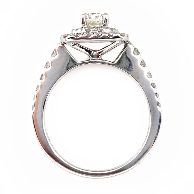 Double Halo Diamond Ring