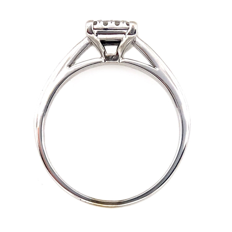 Princess Cut Halo Ring