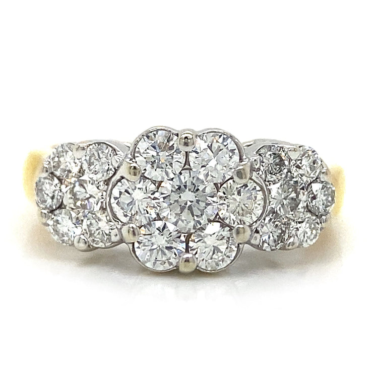 Diamond Cluster Ring