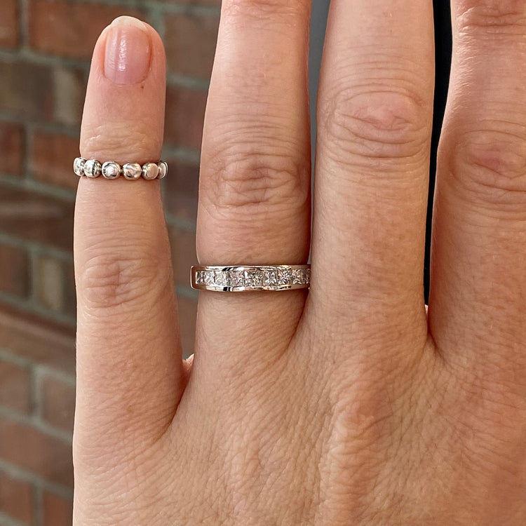 .85TCW Princess Diamond Band