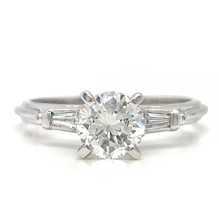Baguette Accent Diamond Ring