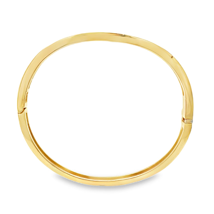 Channel Set Sapphire & Diamond Bangle