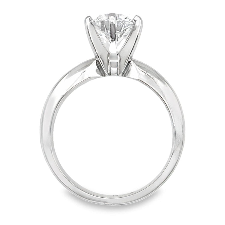 Platinum 6 Prong Diamond Solitaire Ring