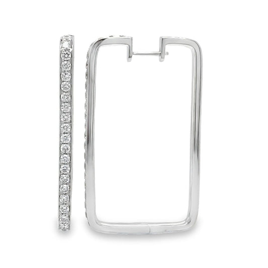 Rectangular Diamond Hoops by S. Kashi