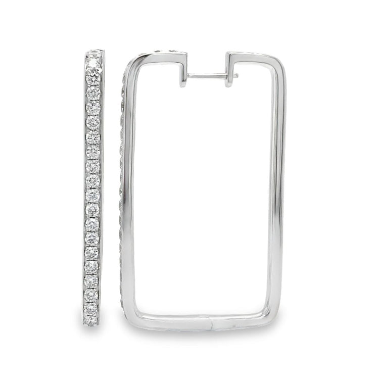 Rectangular Diamond Hoops by S. Kashi