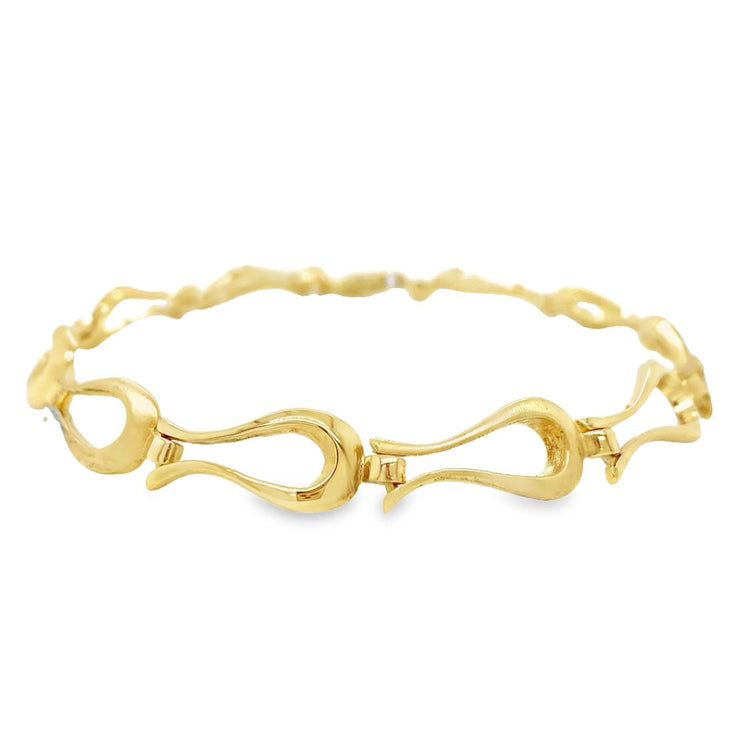 Satin & Polished Open Link Bracelet