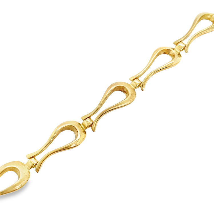 Satin & Polished Open Link Bracelet