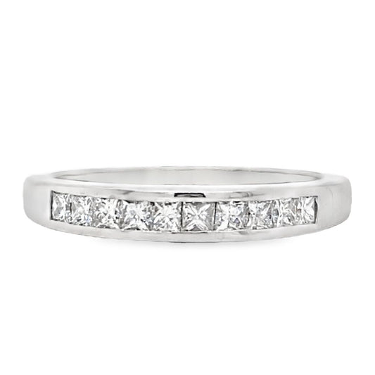.50TCW Channel Set Princess Cut Band