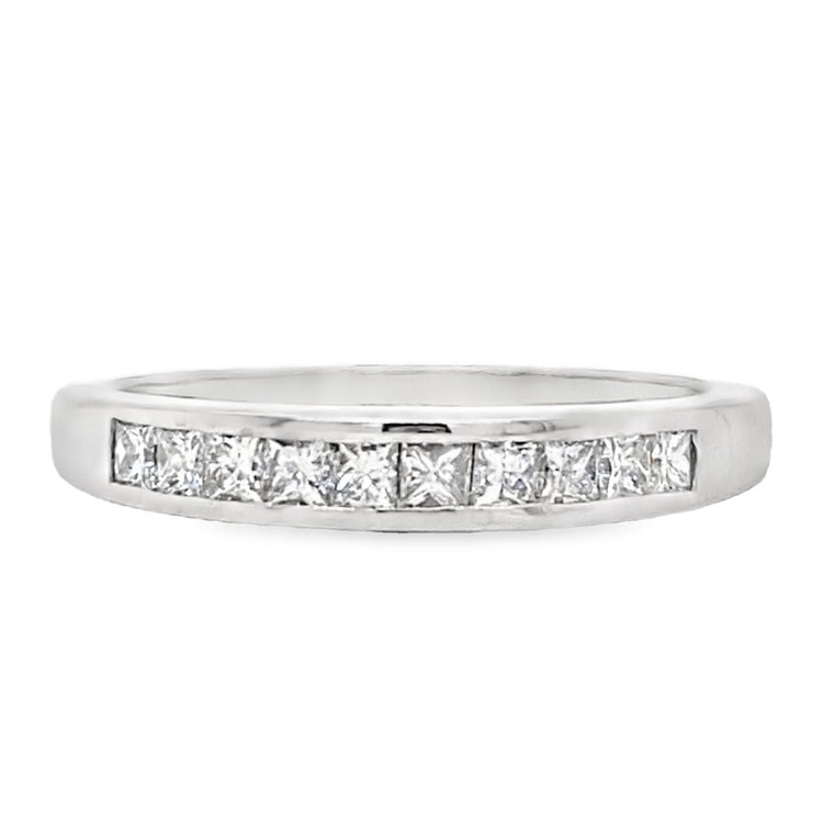 .50TCW Channel Set Princess Cut Band
