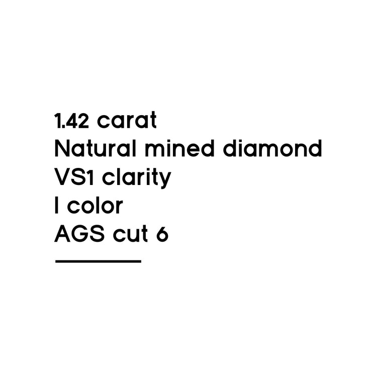 1.42CT Round Brilliant Cut Diamond