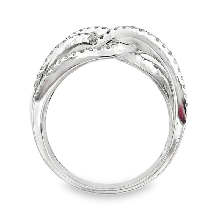 Diamond Crossover Ring by Gabriel & Co