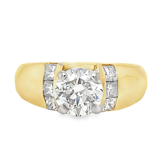 English Cut Diamond Ring