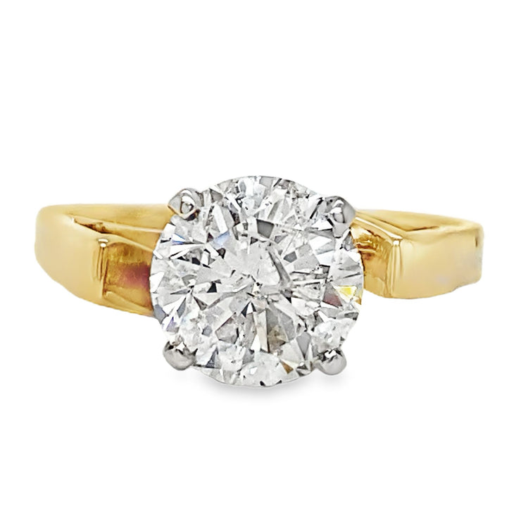 1.75CT Cathedral Diamond Solitaire Ring