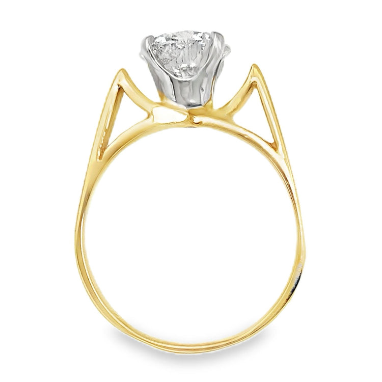 1.75CT Cathedral Diamond Solitaire Ring