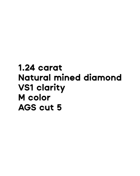 1.24CT Round Brilliant Cut Diamond
