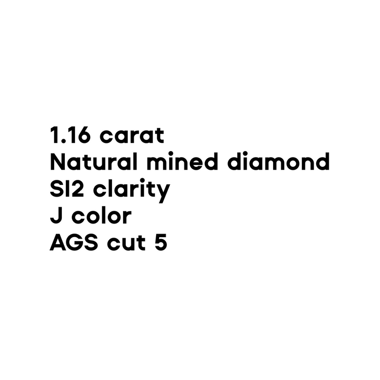 1.16CT Round Brilliant Cut Diamond