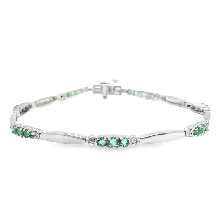 Emerald & Diamond Bracelet