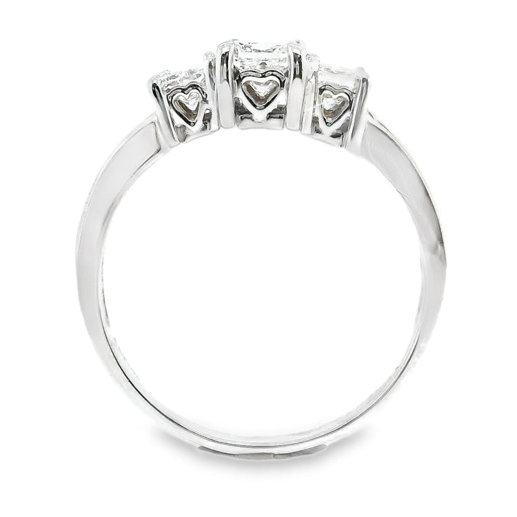 Princess Cut Diamond Three Stone Ring