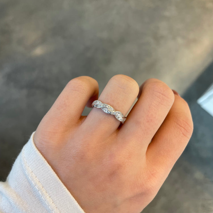 Eternity Twist Diamond Band