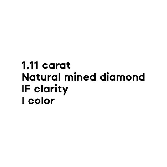 1.11CT Round Brilliant Cut Diamond