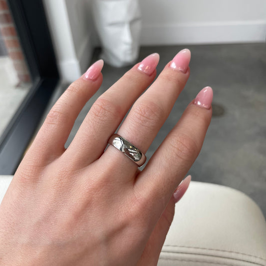 6mm High Polished Platinum Band