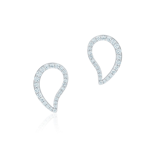 Large Petale Diamond Earrings by Birks