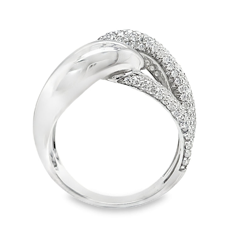Intertwined Pave Diamond Ring by Simon G