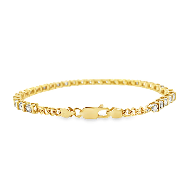 Tennis Bracelet with Extended Length