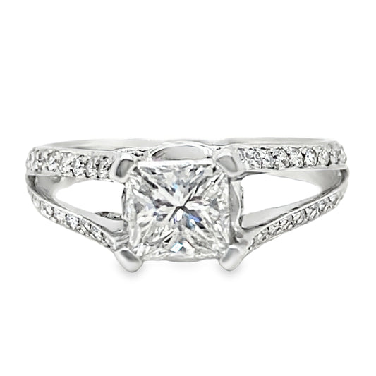 1.57TCW Split Shank Diamond Ring