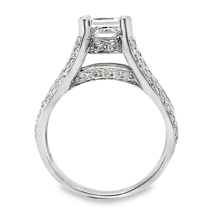 1.57TCW Split Shank Diamond Ring