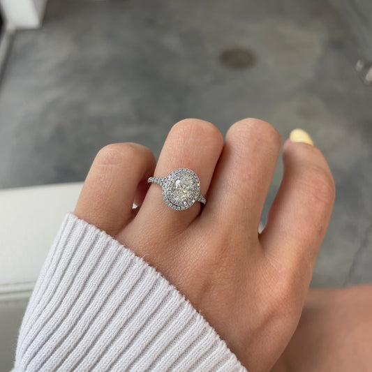 Double Halo Diamond Ring by Simon G