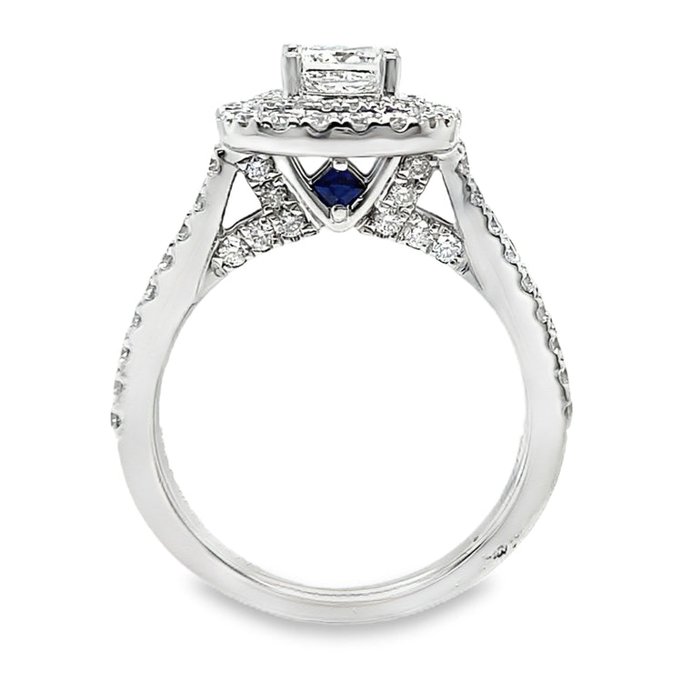 Double Halo Diamond Ring by Vera Wang