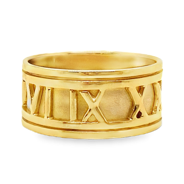 Roman Numerals Eternity Band