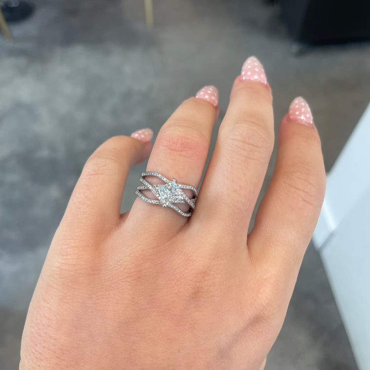 Wide Canadian Diamond Ring by Simon