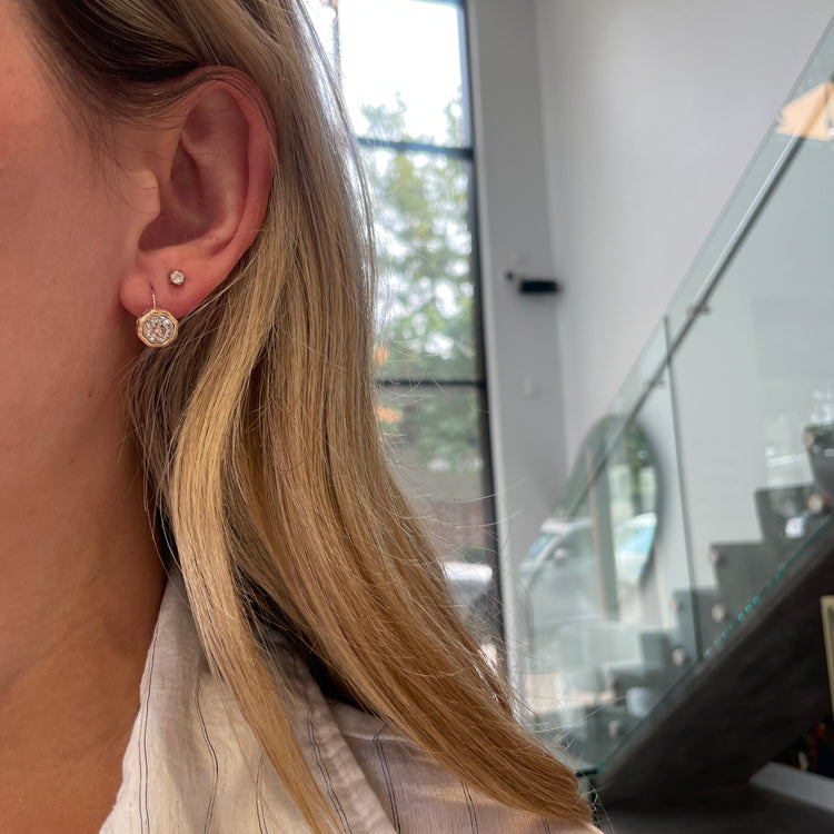 1.60TCW Vintage Diamond Drop Earrings