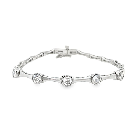 1.00TCW Bezel Diamond Bracelet