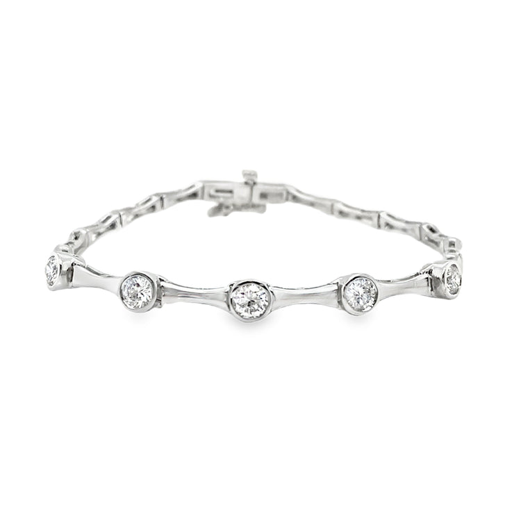 1.00TCW Bezel Diamond Bracelet