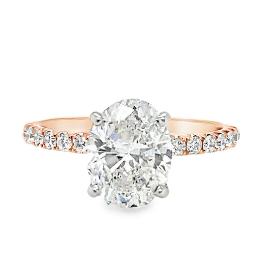1.96TCW Oval Diamond Ring by Simon G